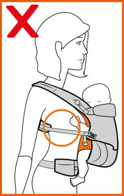 m shape baby carrier