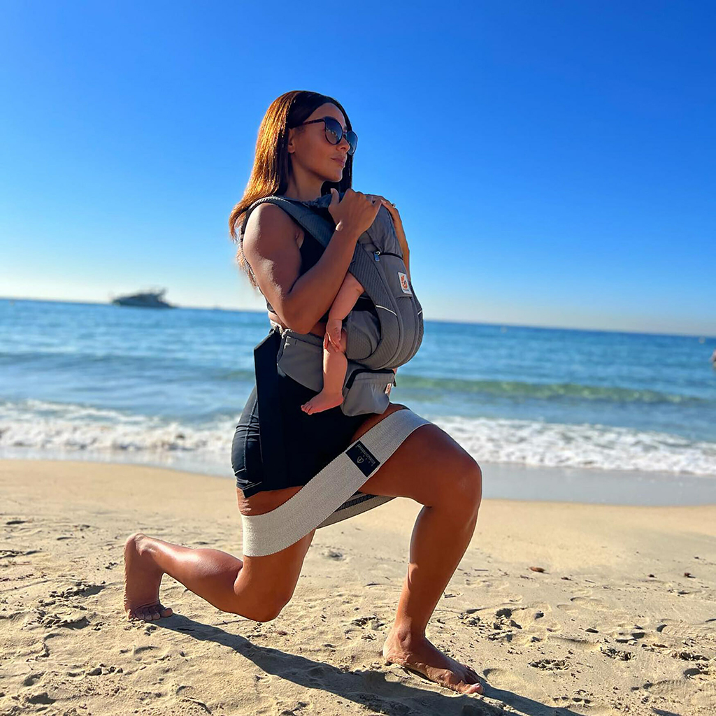 exercising with a baby carrier 